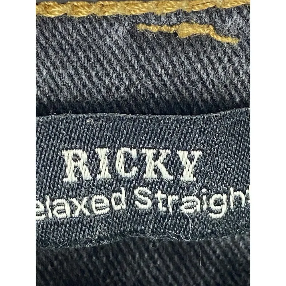 True Religion Ricky Jeans Men’s Flap Pockets Relaxed Straight W36 L 32 Grey